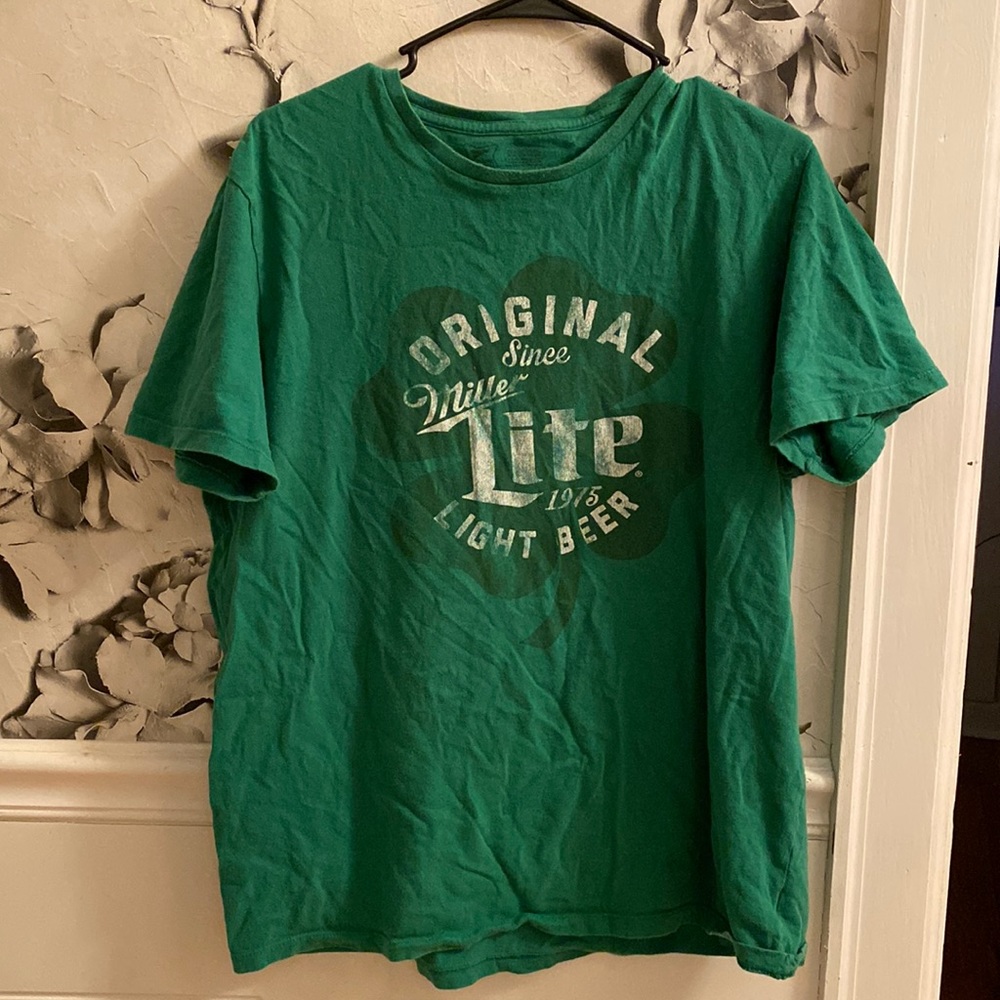 Miller Lite Large Green T-Shirt